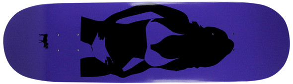 Moose Deck Girl Silhouette Purple 8.5"