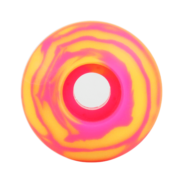 Blank Wheel - 52mm Swirl 99A USA Made Pink/Yellow (Set of 4)