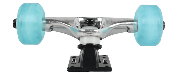 Skateboard Truck/Wheel Assembly Core 5.0 Silver / 55mm Bigfoot Blue / Abec 9 (Pair)