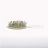 Janeke Small Clear Hairbrush with Silver Bristle