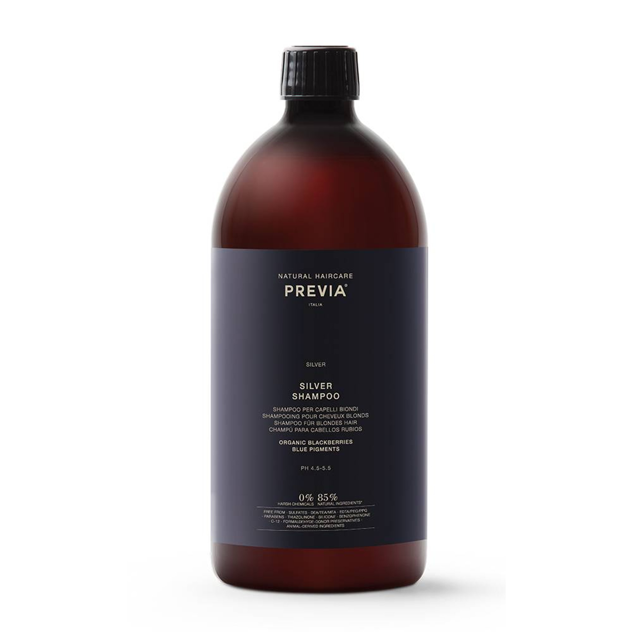 Previa Silver Shampoo 1000 Ml Professional Use