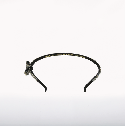 Janeke Black & Swarovski Small Bow Headband