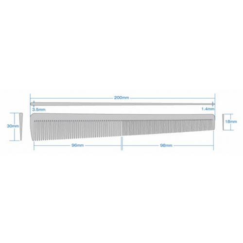 ComBank 710 by UEHARA Tapered Barber Comb (UE-CB-710)