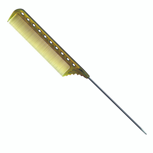 YS Park 112 Fine Tooth Pin Tail Comb Camel
