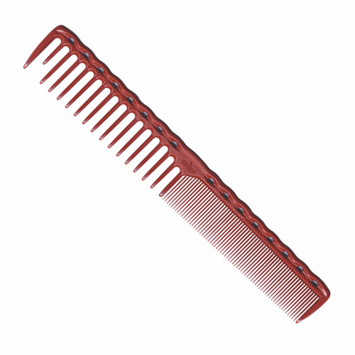 YS Park 332 Wide/Fine Tooth Cutting Comb Red