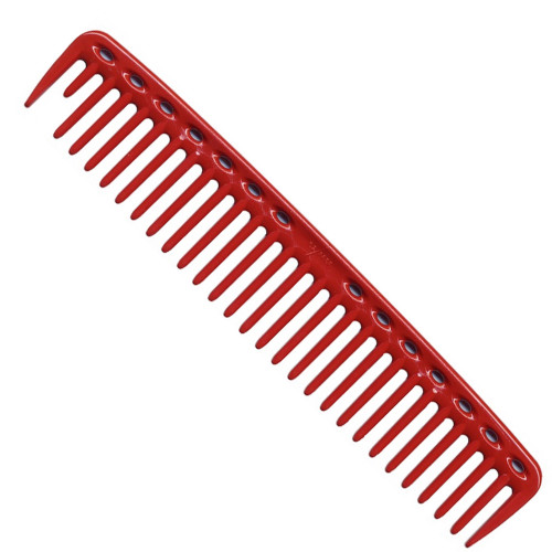 YS Park 452 Big Round Tooth Cutting Comb Red