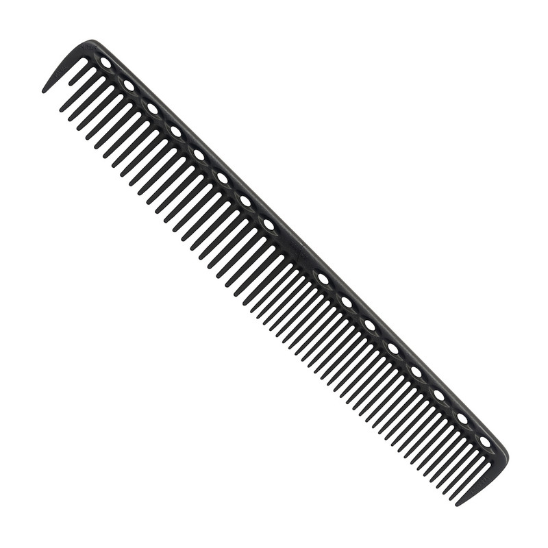 YS Park 337 Round Tooth Cutting Comb Carbon Black