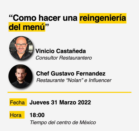 [Webinar] Como hacer una reingeniería del menú