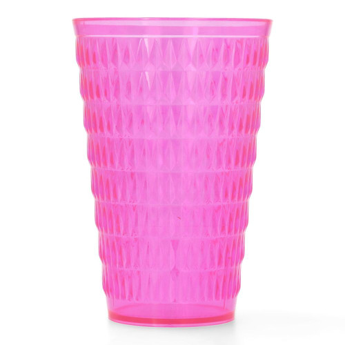 Vaso de plástico cara de piña Gonherrplast de 473.176ml (16oz) color fiusha- 211VCP0005