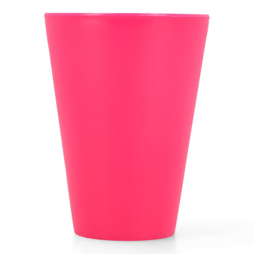 Vaso de plástico Italy Gonherrplast de 400ml color fiusha- 211VIC0005