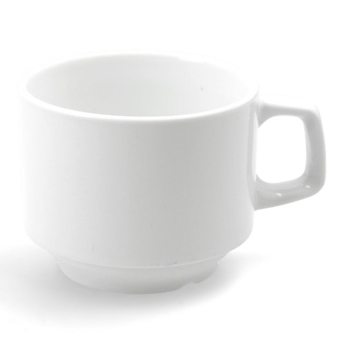 Taza cafetera de Cerámica Ánfora 235 ml color Blanco- FO01CF00