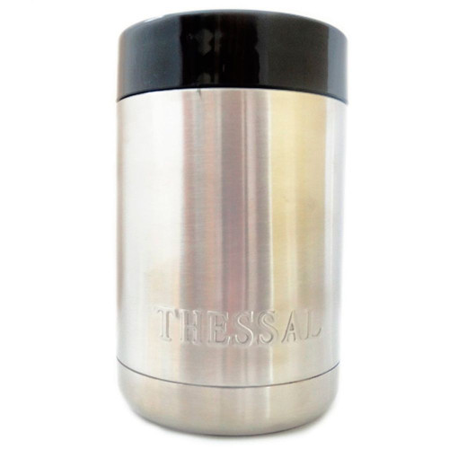 Porta latas de acero inoxidable Thessal con 2 capas de aislamiento- PLA892