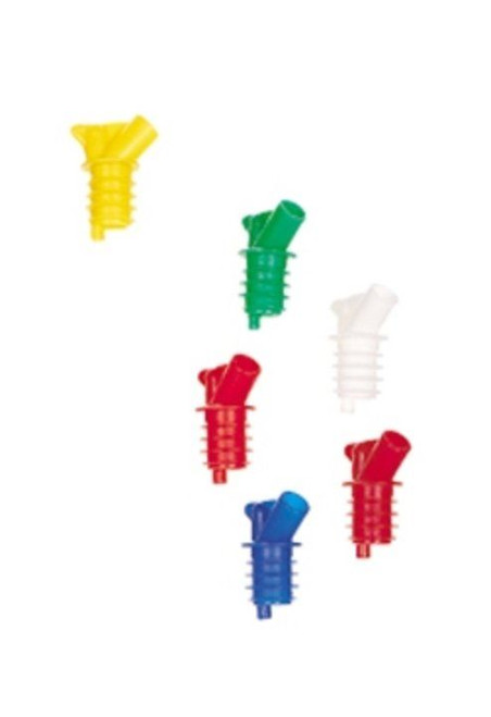 Paquete de 6 Boquillas de colores para recipientes de almacenar Traex Bar Keep II Vollrath- 3606A-99