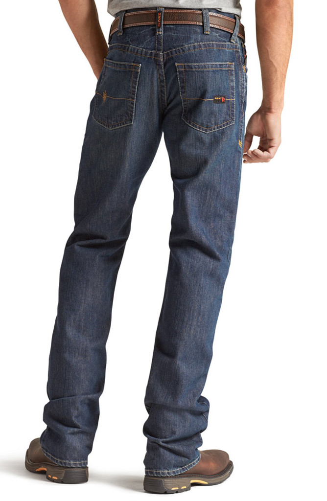 Ariat Mens M4 Fire Resistant Low Rise Boot Cut Jeans - Shale