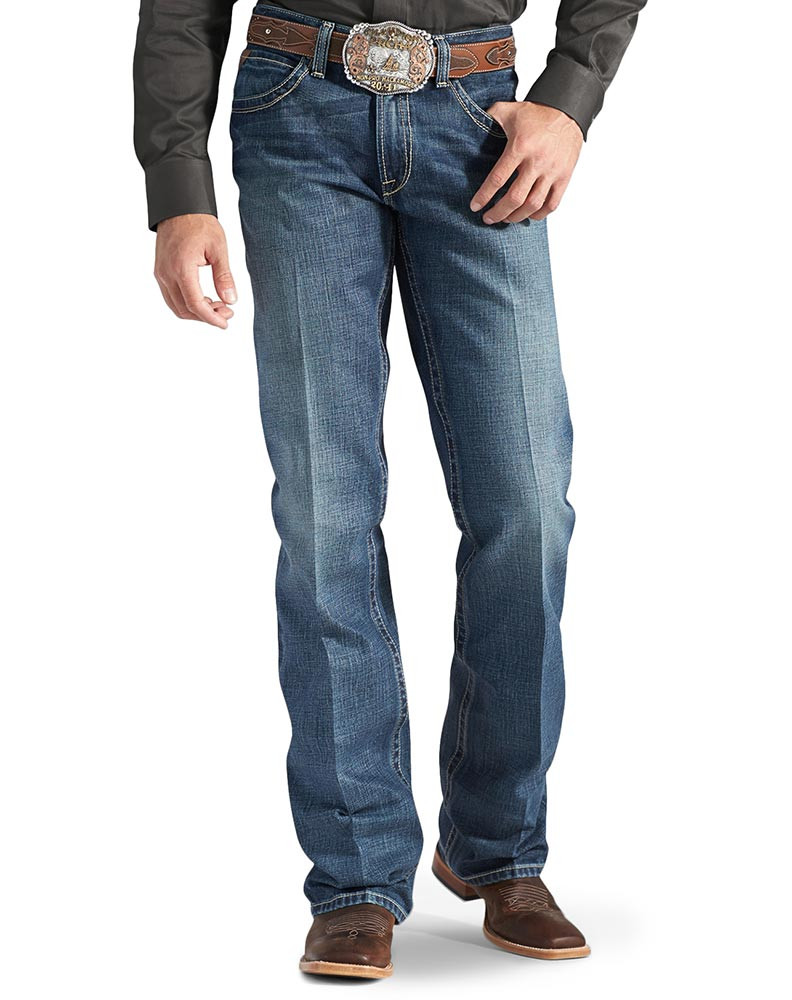 ARIAT Men's M4 Low Rise Boot Cut Jean - Relaxed Fit Western Denim Jeans - View #11