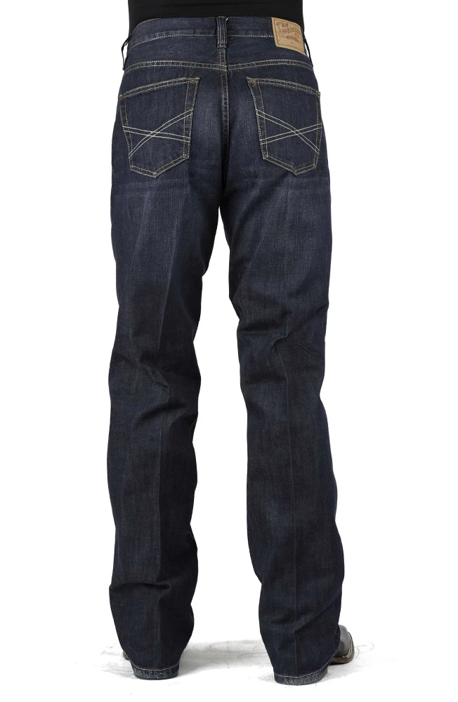 Stetson 1312 Fit Pieced Pockets (Dark Wash) - Men's Jeans