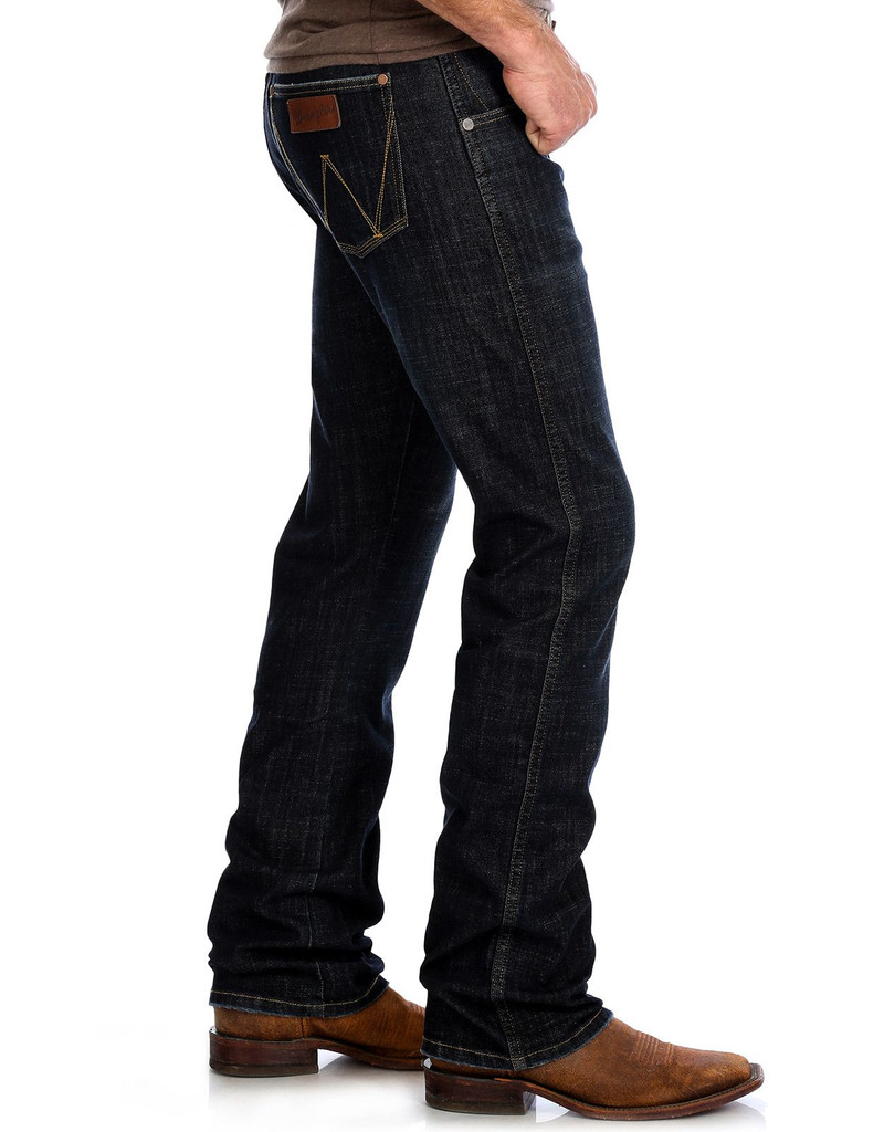 Wrangler Men's Retro Stretch Low Rise Slim Fit Boot Cut Jeans - Dax
