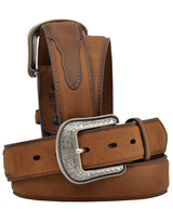 3D Men's 1 1/2" Basic Overlay Belt - Brown