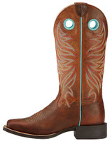 Ariat Women's Round Up Ryder 13" Wide Square Toe Boots - Brown