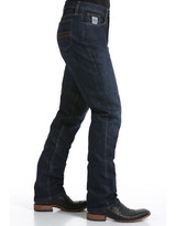 Cinch Men's Silver Label Mid Rise Slim Fit Straight Leg Jeans - Dark Stonewash