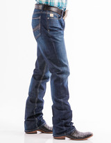 Cinch Men's Performance Denim Ian Mid Rise Slim Fit Boot Cut Jeans - Dark Stonewash
