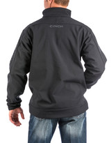 Cinch Men's Bonded Solid Zip Logo Jacket - Black
