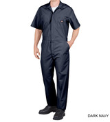 Dickies Men's Short Sleeve Coveralls - Gray, Navy, or Khaki (Closeout)