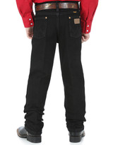 Wrangler Boys' 13 Original High Rise Regular Fit Boot Cut Jeans (Sizes 1T-7) - Overdyed Black