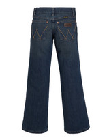 Wrangler Boys' Retro Low Rise Relaxed Fit Boot Cut Jeans (Sizes 8-20) - Night Sky