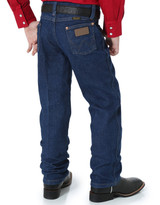 Wrangler Boys' 13 Original High Rise Regular Fit Tapered Leg Jeans (Sizes 8-20) - Prewashed Indigo Wrangler Boys' 13 Original High Rise Regular Fit Tapered Leg Jeans (Sizes 8-20) - Prewashed Indigo