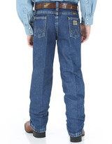Wrangler Boy's George Strait 13 Original High Rise Regular Fit Boot Cut Jeans (Sizes 1T-7) - Heavy Stone Denim