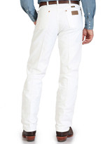 Wrangler Men's 13 Original High Rise Regular Fit Tapered Leg Jeans - White