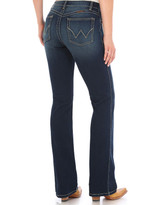 Wrangler Women's Ultimate Riding Q-Baby Stretch Mid Rise Slim Fit Boot Cut Jeans - NR Wash
