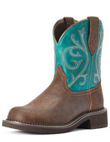 Ariat Women's Fatbaby Heritage 8" Round Toe Boots - Brown/Blue