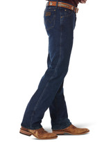Wrangler Men's 47 Regular Advanced Comfort Stretch Mid Rise Regular Fit Tapered Leg Jeans - Midnight Rinse