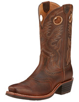 Men's Ariat Heritage Roughstock 12" Square Toe Boots - Brown
