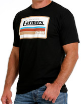 Cinch Men's Short Sleeve "Support Local Farmers" Print Shirt - Black (Closeout)