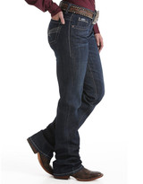 Cinch Women's Ada Mid Rise Relaxed Fit Boot Cut Jeans - Dark Stonewash