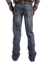 Cinch Boys' Slim Stretch Mid Rise Slim Fit Boot Cut Jeans (Sizes 8-18) - Medium Stonewash