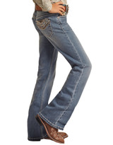 Rock & Roll Denim Girls' Extra Stretch Mid Rise Regular Fit Bootcut Jean - Light Vintage (Closeout)