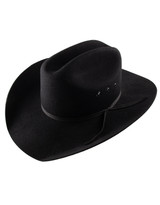 Twister Kids' Wool Cattleman Crown Cowboy Hat - Black