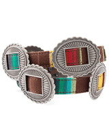 Ariat Girls' 1" Serape Concho Belt - Multi