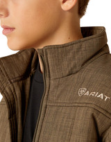 Ariat Boys' Crius Insulated Heather Zip Jacket - Crocodile Green