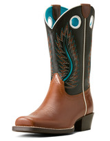 Ariat Kids' Futurity Fort Worth 9" Narrow Square Toe Boots - Brown/Black