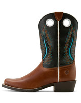 Ariat Kids' Futurity Fort Worth 9" Narrow Square Toe Boots - Brown/Black