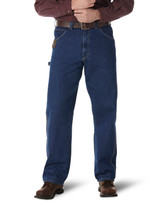Wrangler Men's Riggs Workhorse High Rise Relaxed Fit Tapered Leg Work Jeans - Antique Indigo