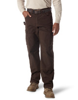 Wrangler Men's Riggs Ranger High Rise Relaxed Fit Tapered Leg Work Jeans - Dark Brown