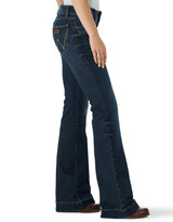 Wrangler Women's Mae Trouser Stretch Mid Rise Slim Fit Wide Leg Jean - Samantha