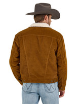 Wrangler Men's Sherpa Lined Corduroy Button Down Jacket - Copper Wrangler Men's Sherpa Lined Corduroy Button Down Jacket - Copper