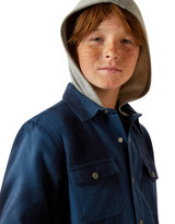Ariat Boys' Hicks Retro Plaid Snap Shirt Jacket - Blue